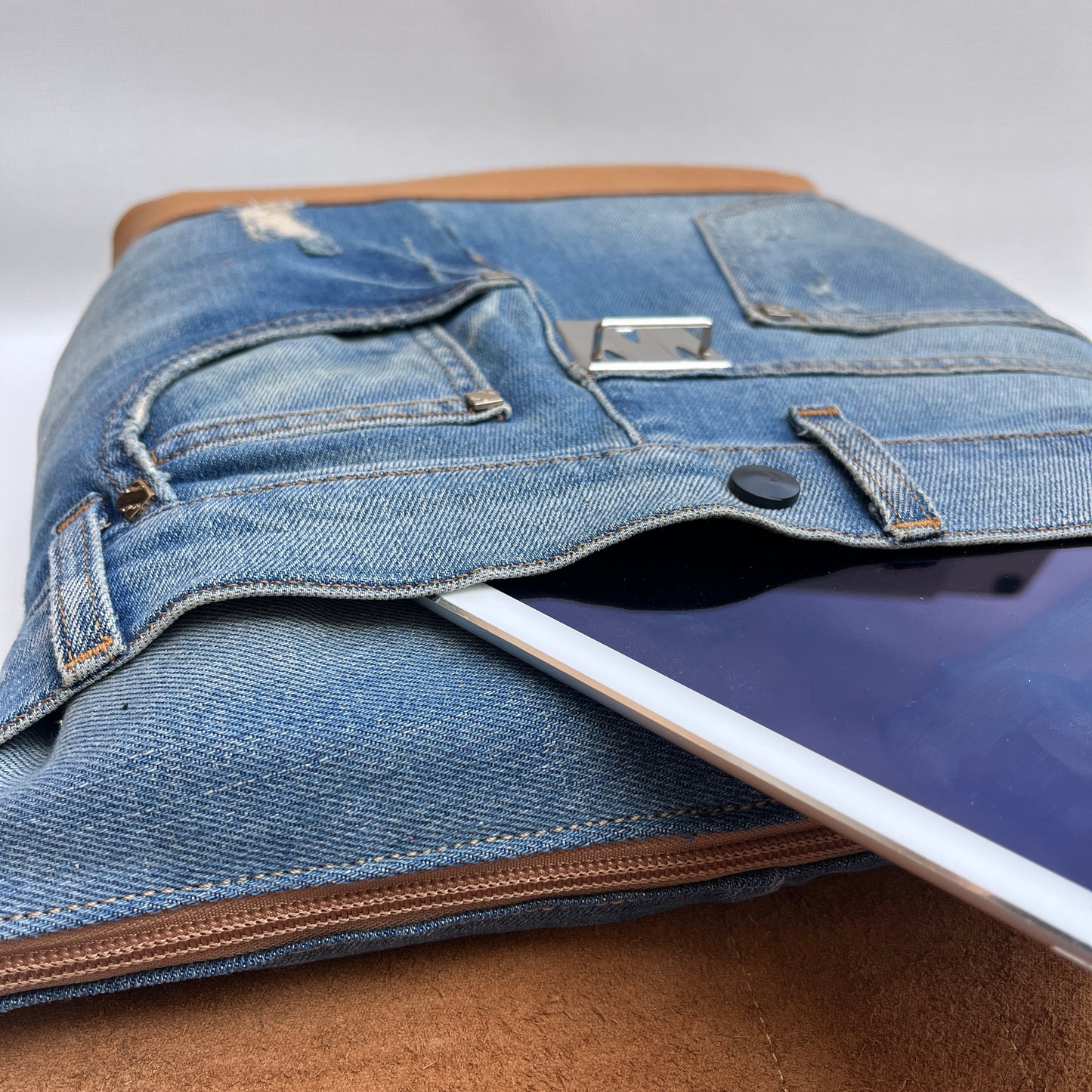 Mochila Top Caomka Recycled ♻️ Jeans · Pieza Única 15409