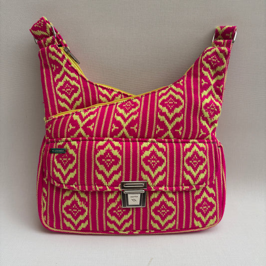 Bolso Bandolera Súper Caomka "Fuchsia Lime Power" · Pieza Única Núm. 18499
