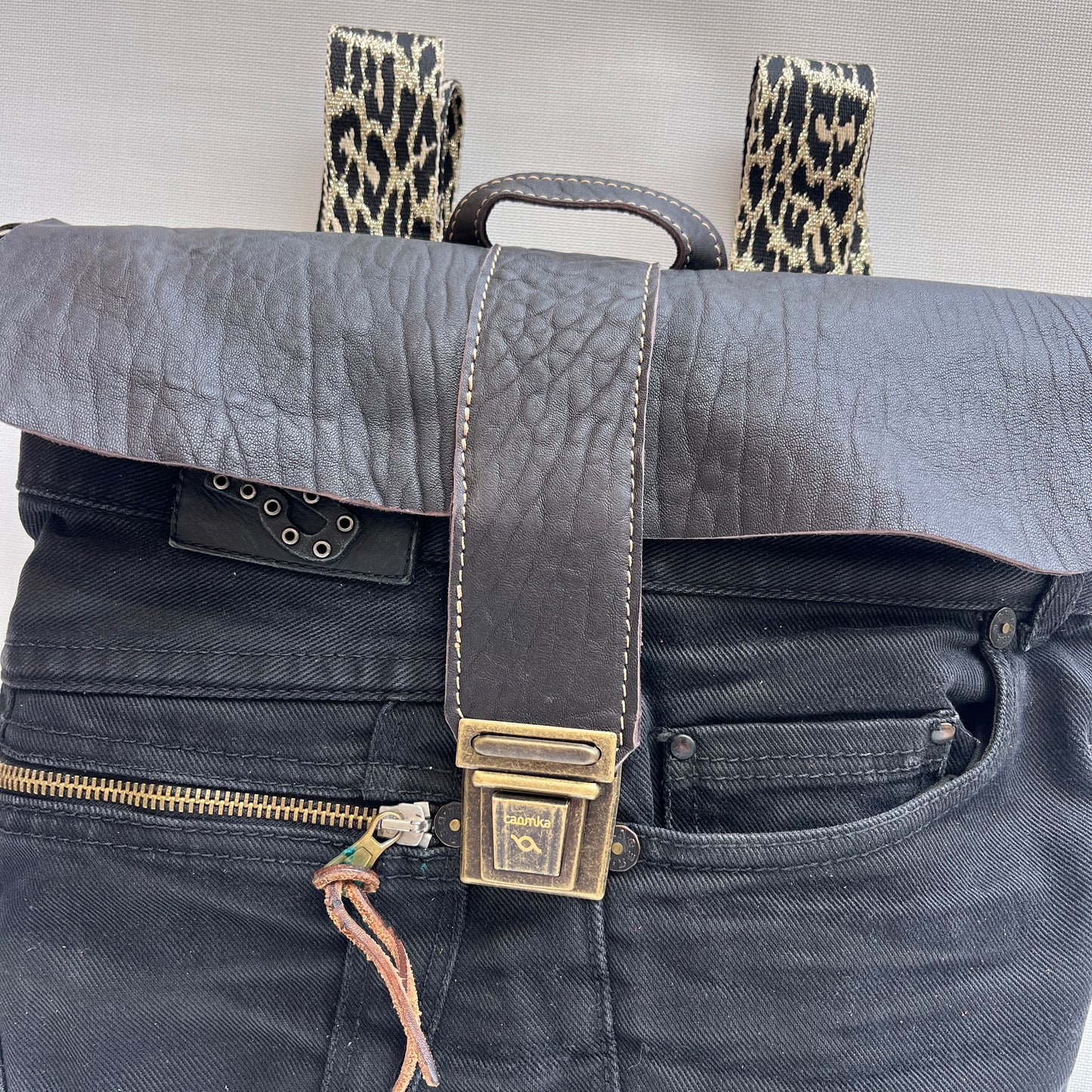 Mochila Top Caomka Recycled ♻️ Jeans · Pieza Única 15481