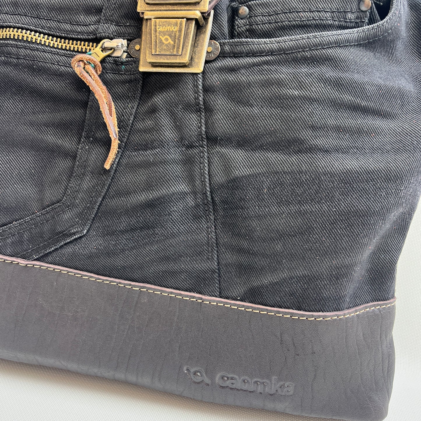 Mochila Top Caomka Recycled ♻️ Jeans · Pieza Única 15481