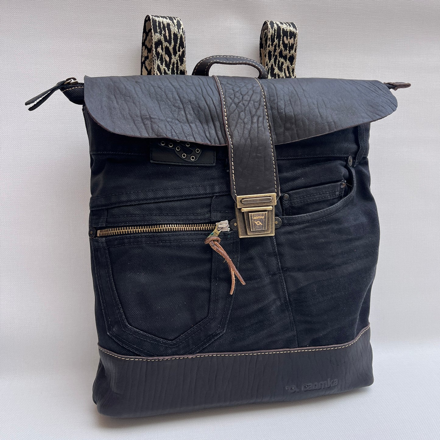 Mochila Top Caomka Recycled ♻️ Jeans · Pieza Única 15481