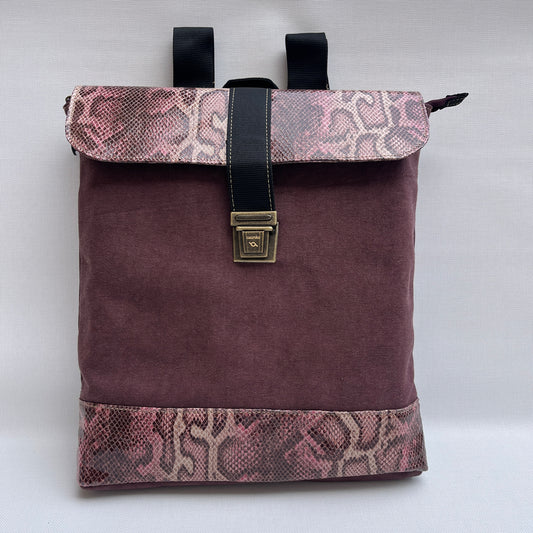 Mochila Top Caomka · Tejido natural de cáñamo · Pieza Única 15458