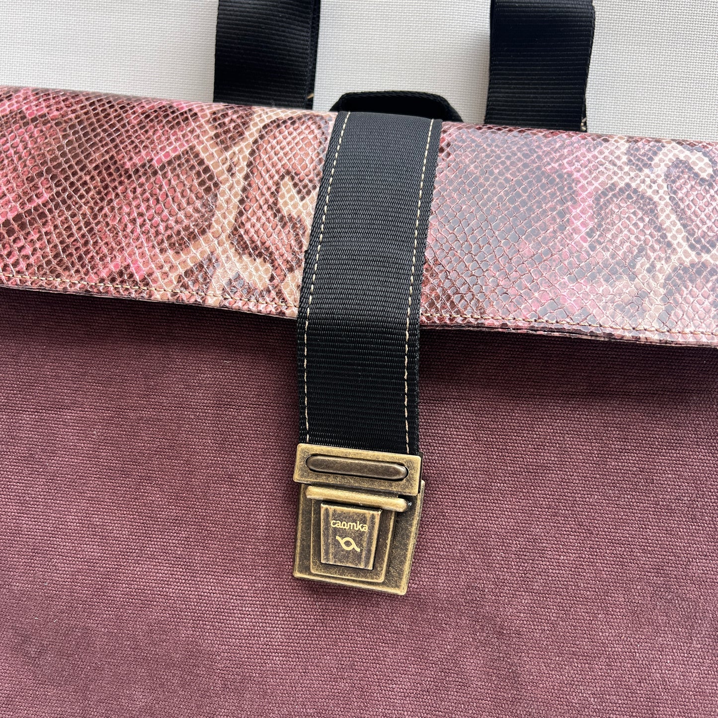 Mochila Top Caomka · Tejido natural de cáñamo · Pieza Única 15458