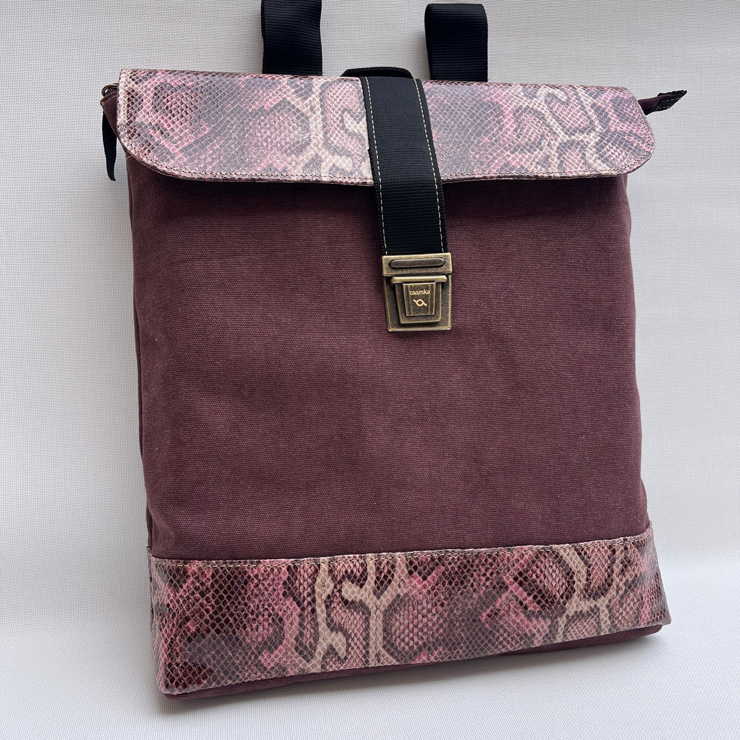 Mochila Top Caomka · Tejido natural de cáñamo · Pieza Única 15458