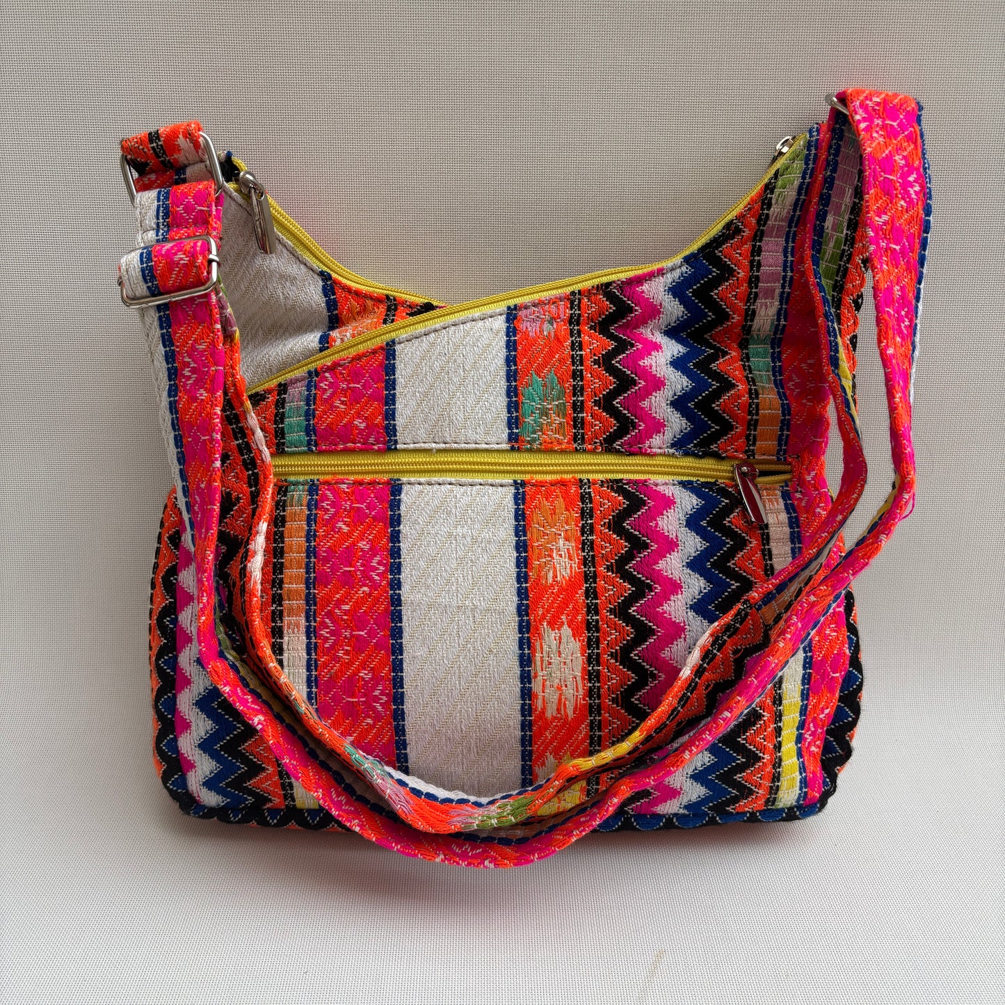 Bolso Bandolera Súper Caomka "Boho Sunset Cream" · Pieza Única Núm. 18498