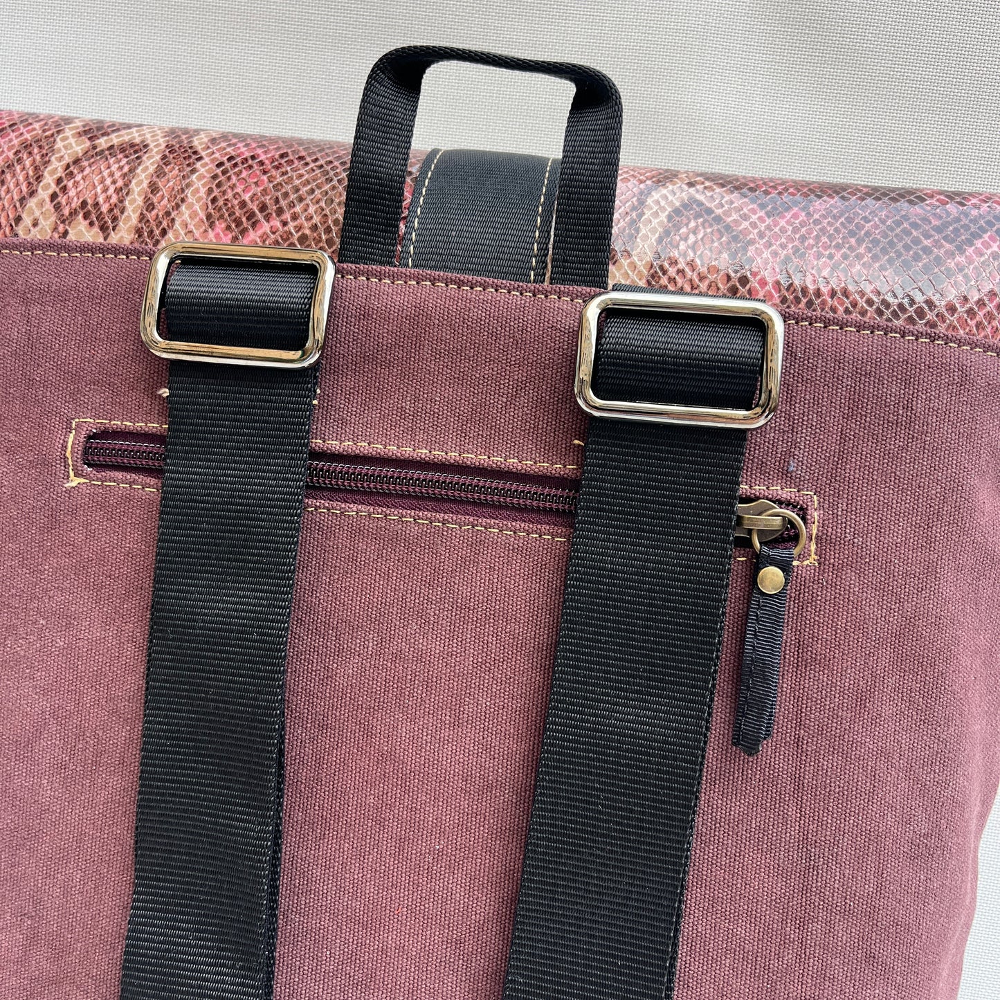 Mochila Top Caomka · Tejido natural de cáñamo · Pieza Única 15458