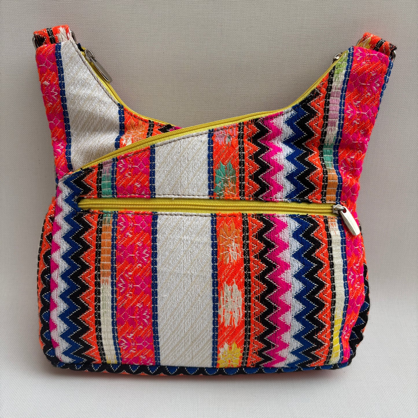 Bolso Bandolera Súper Caomka "Boho Sunset Cream" · Pieza Única Núm. 18498