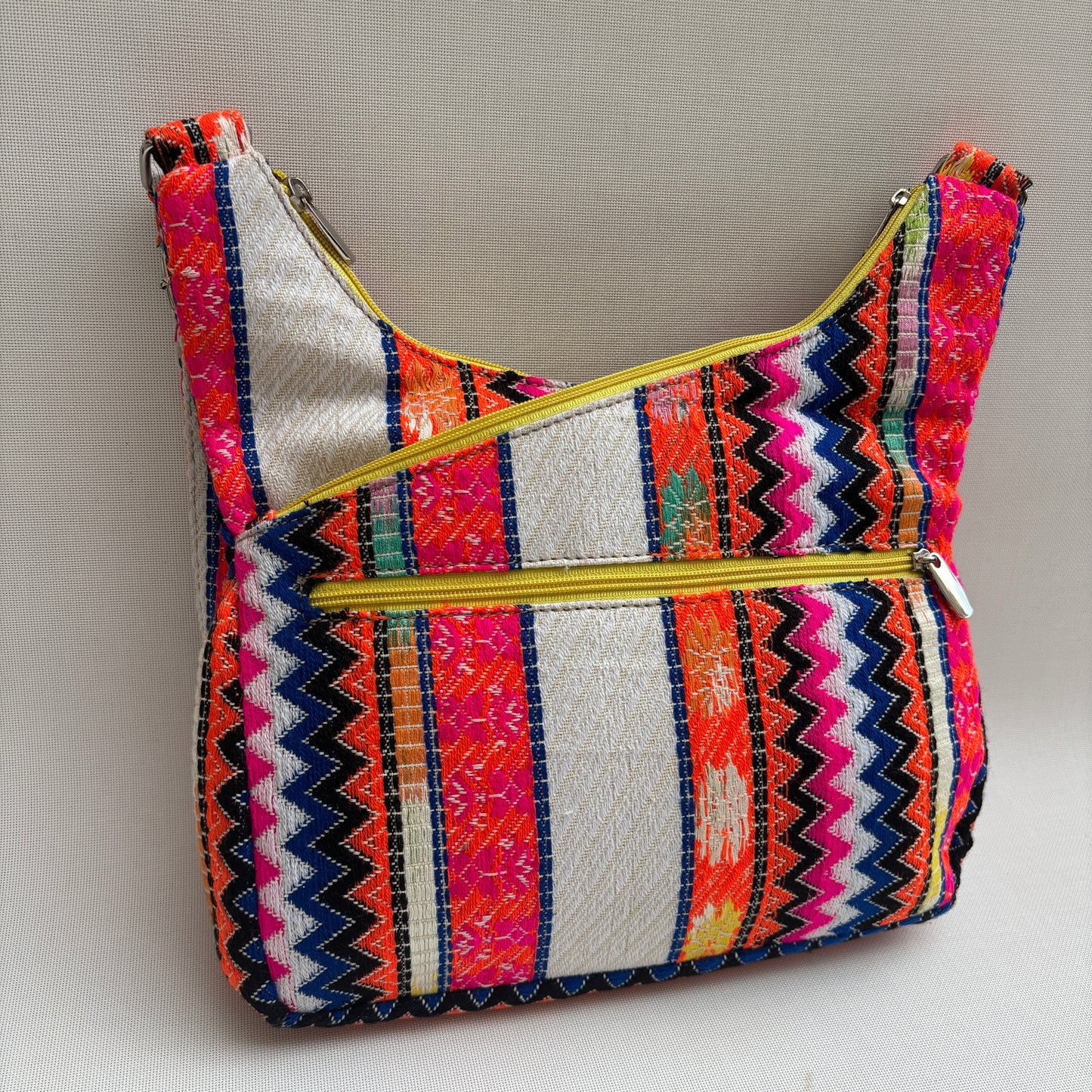 Bolso Bandolera Súper Caomka "Boho Sunset Cream" · Pieza Única Núm. 18498