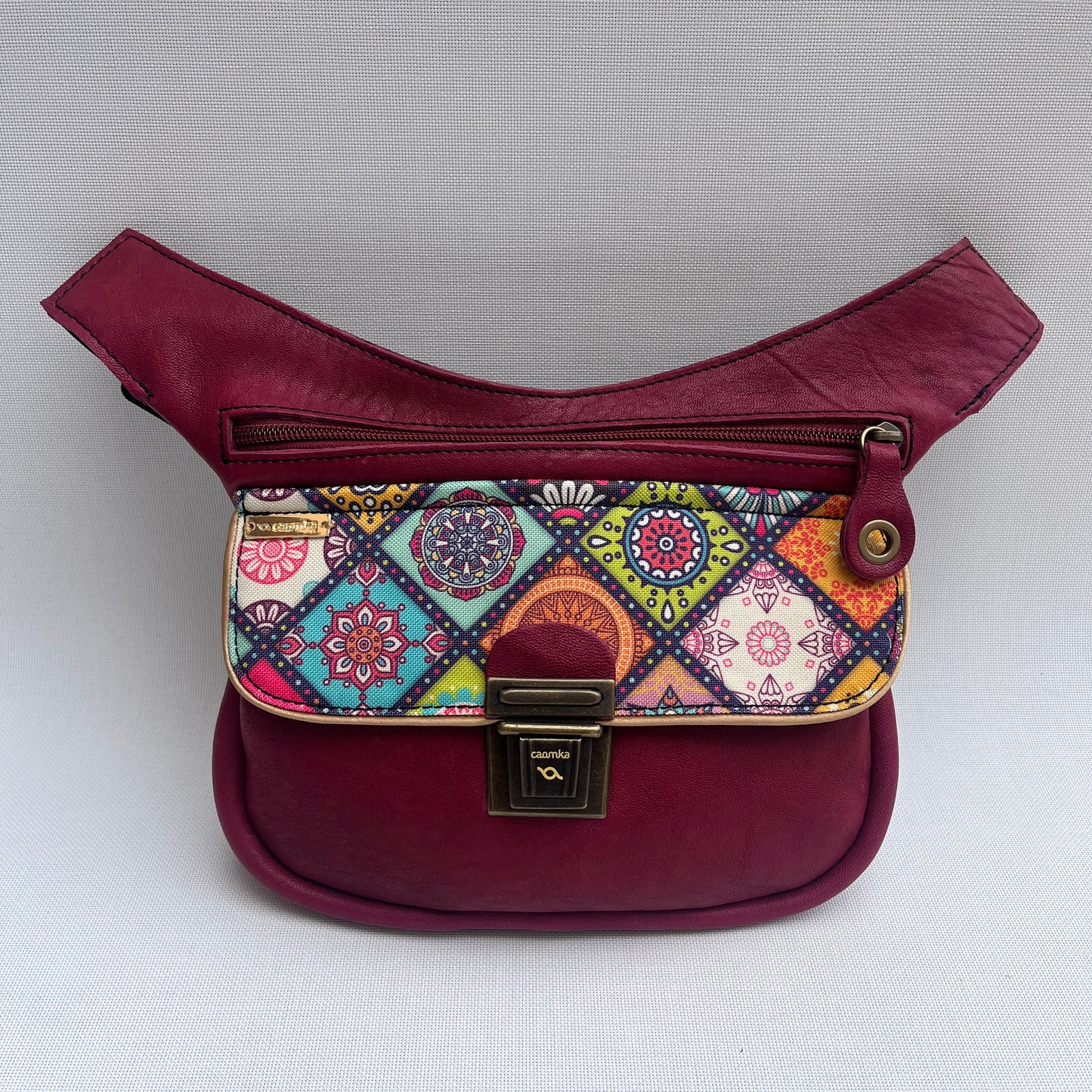 Special Garnet & Mandalas · Piel natural BioCuir® · Pieza Única Núm. 13824