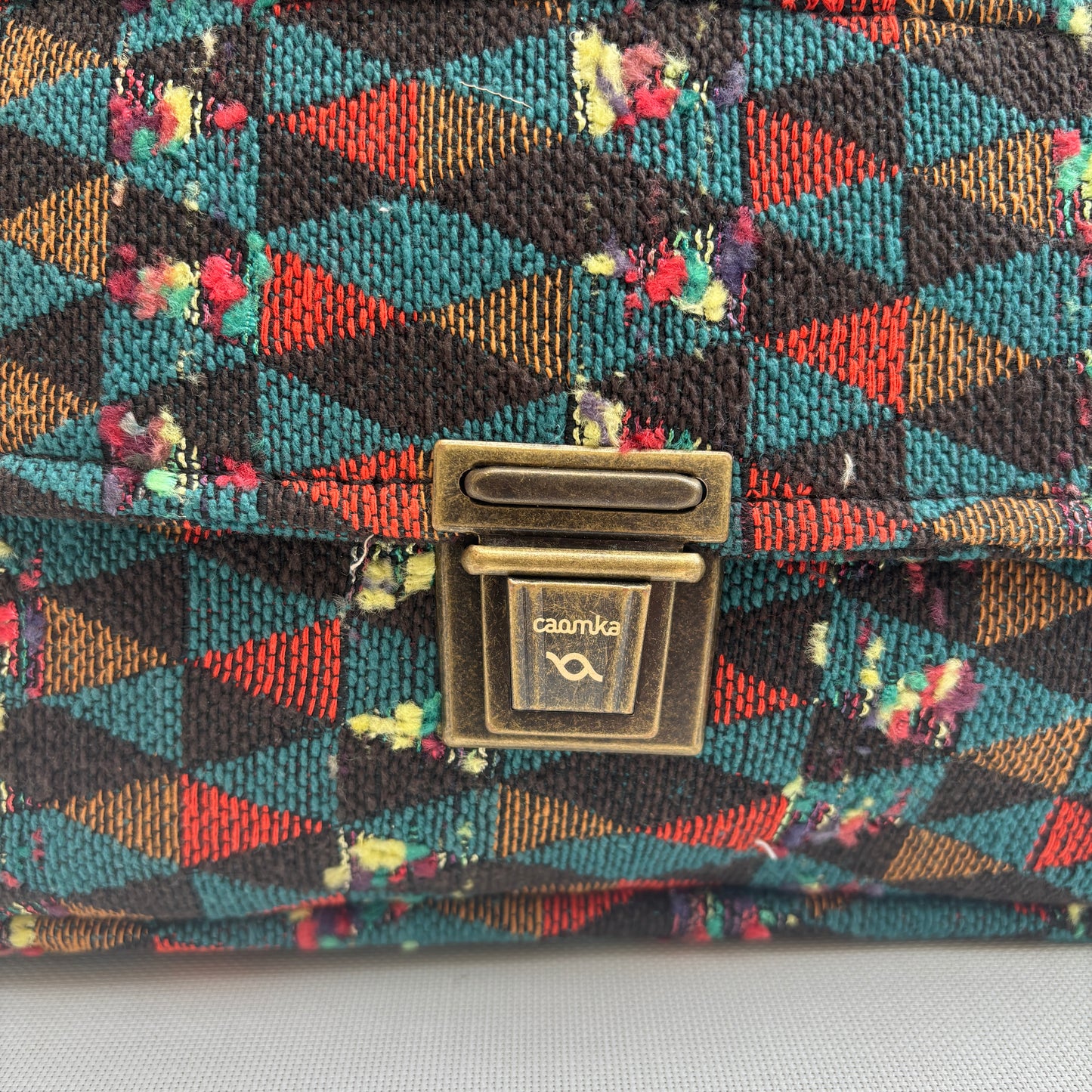 Bolso Bandolera Súper Caomka "Tribal Berry" · Pieza Única Núm. 18496