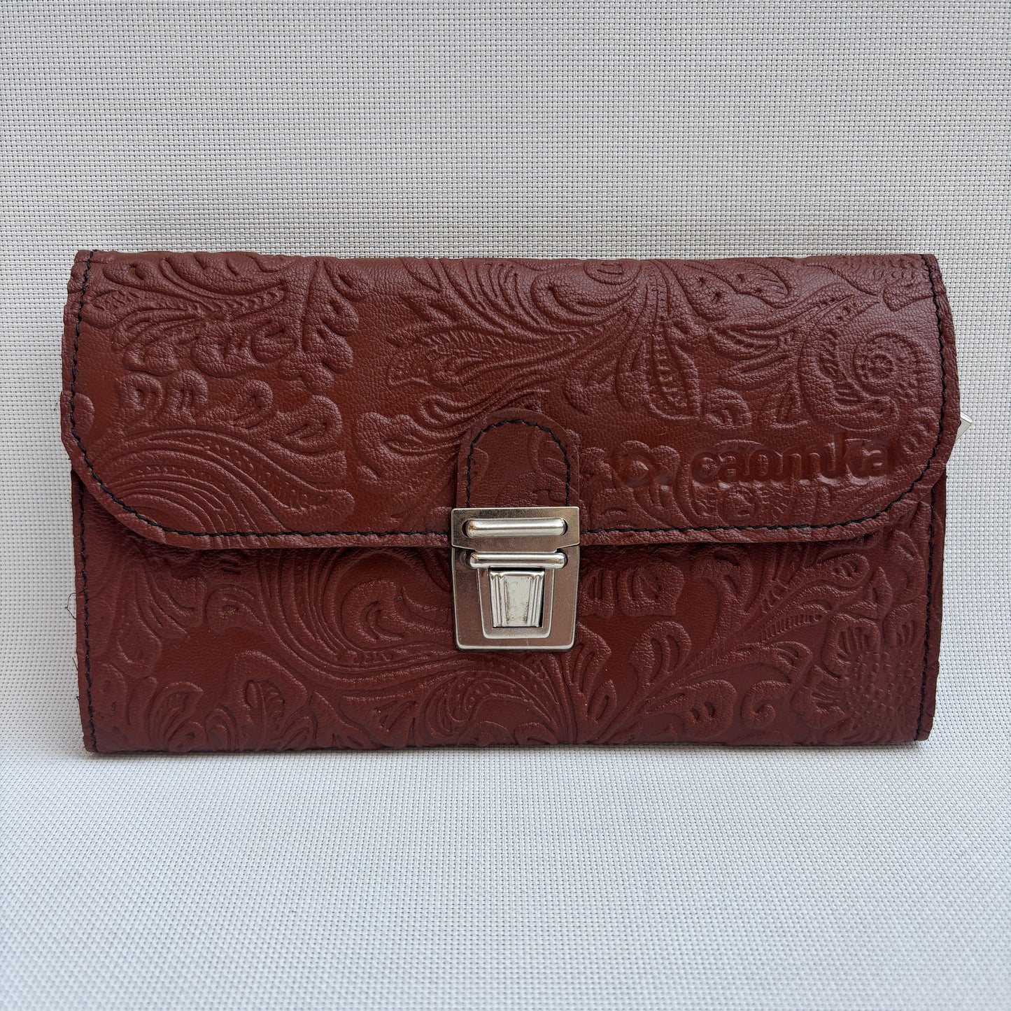 CAOMKA Flat Coin Purse Natürliches BioCuir®-Leder Exklusivstück Nr. 13177