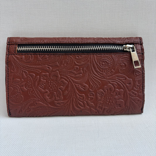 CAOMKA Flat Coin Purse Natural BioCuir® Leather Exclusive Piece No. 13177