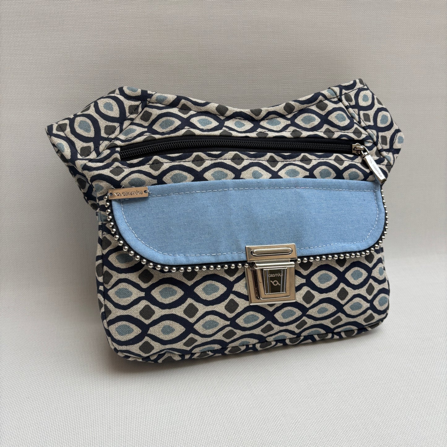 Riñonera "Soft Geometry Blue" · Pieza Única Núm. 18117
