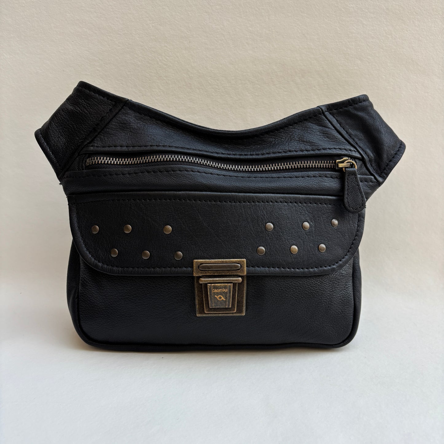 BioCuir Classic Black &amp; Silver BioCuir® Natural Leather Exclusive Piece No. 6678