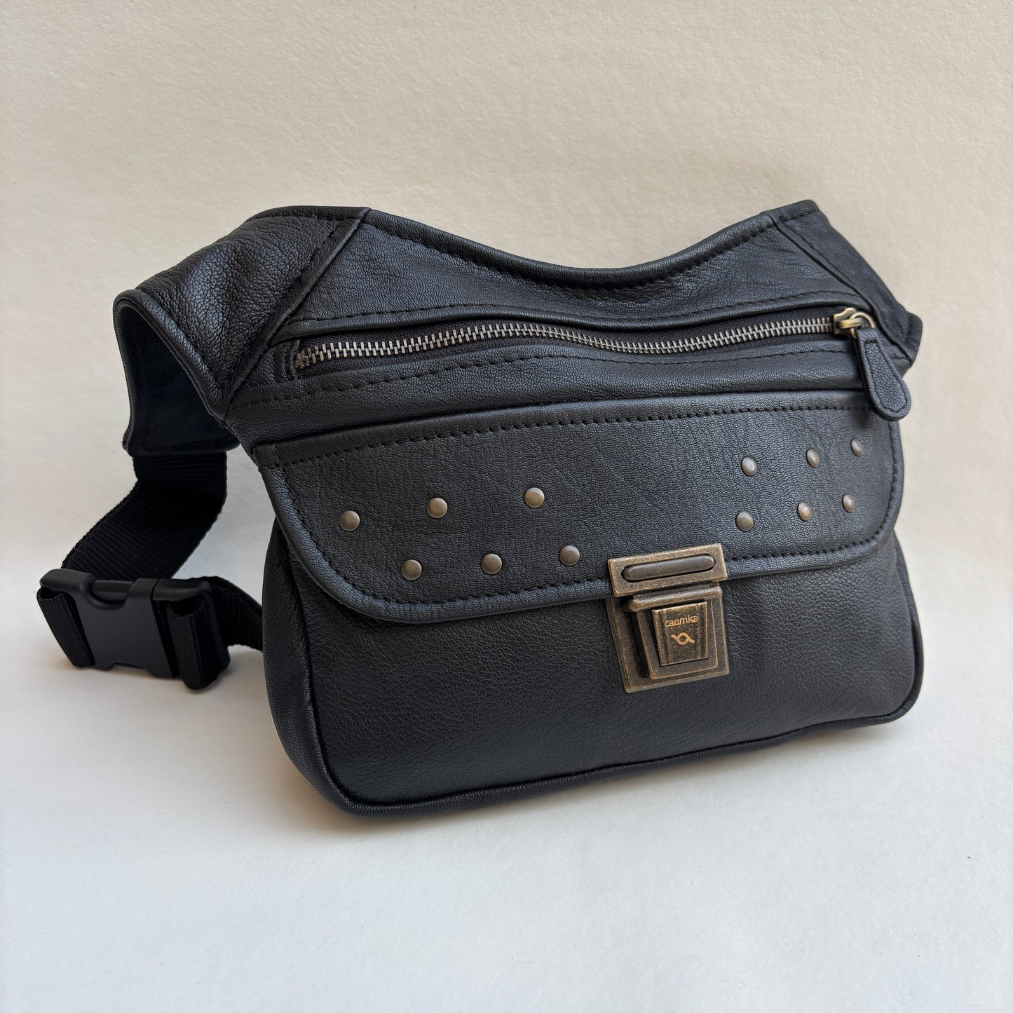 BioCuir Classic Black &amp; Silver BioCuir® Natural Leather Exclusive Piece No. 6678