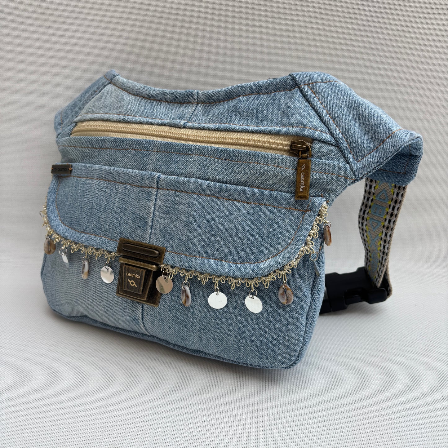 Riñonera "Jeans Top" ♻️ Jeans Recycled ♻️ · Pieza Única Núm. 17913