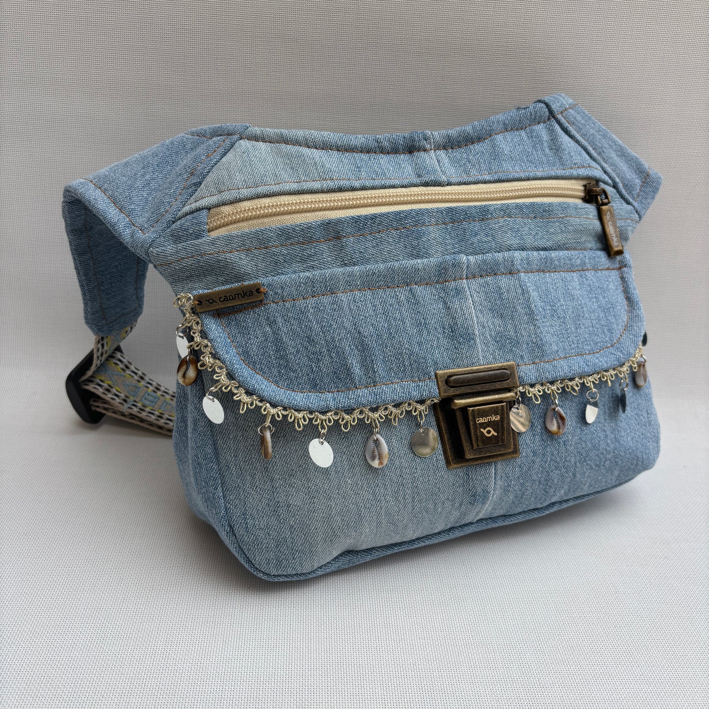 Riñonera "Jeans Top" ♻️ Jeans Recycled ♻️ · Pieza Única Núm. 17913