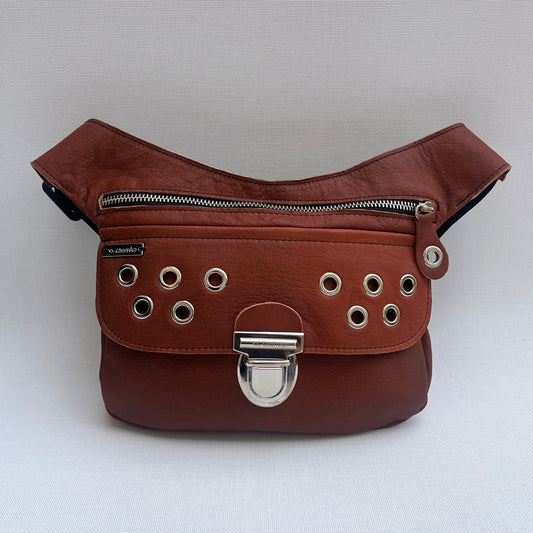 Premium Chocolate Brown &amp; Silver Natural BioCuir® Leather Exclusive Part No. 11868