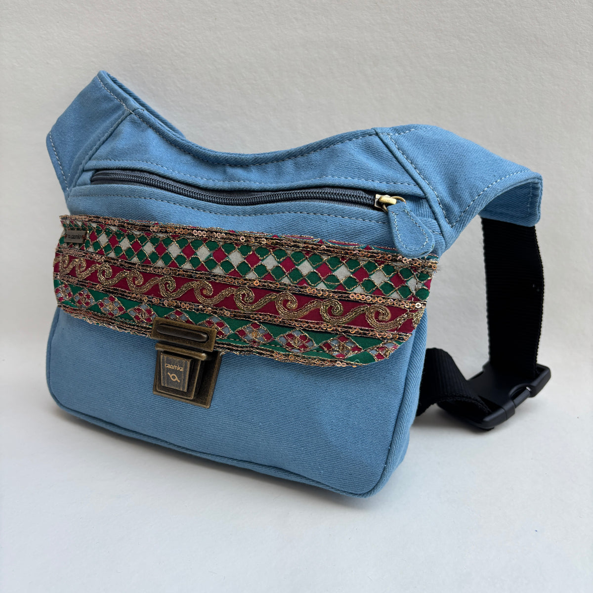 Riñonera "Special Jeans & India" + Bolsillo trasero · Pieza Única Núm. 19577