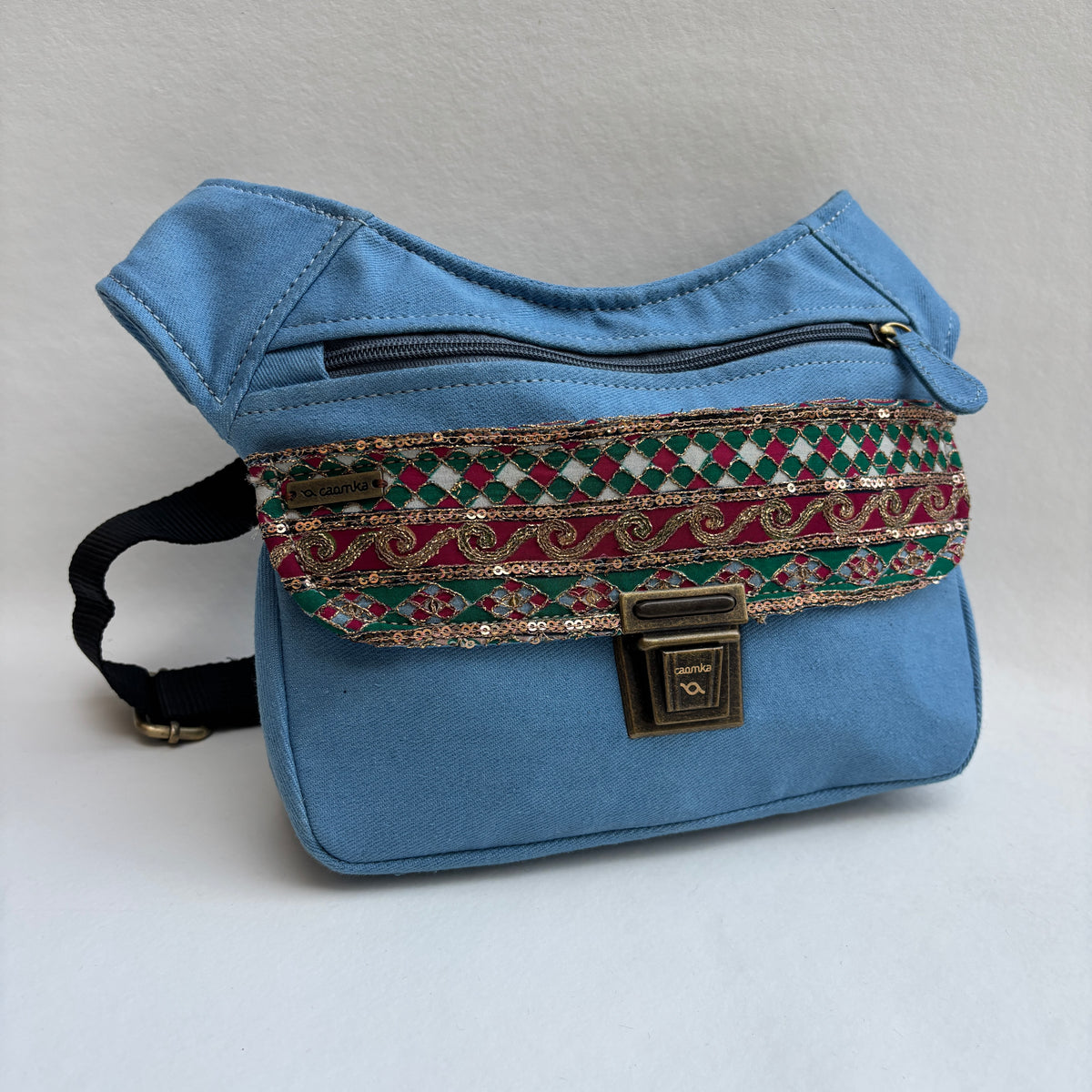 Riñonera "Special Jeans & India" + Bolsillo trasero · Pieza Única Núm. 19577