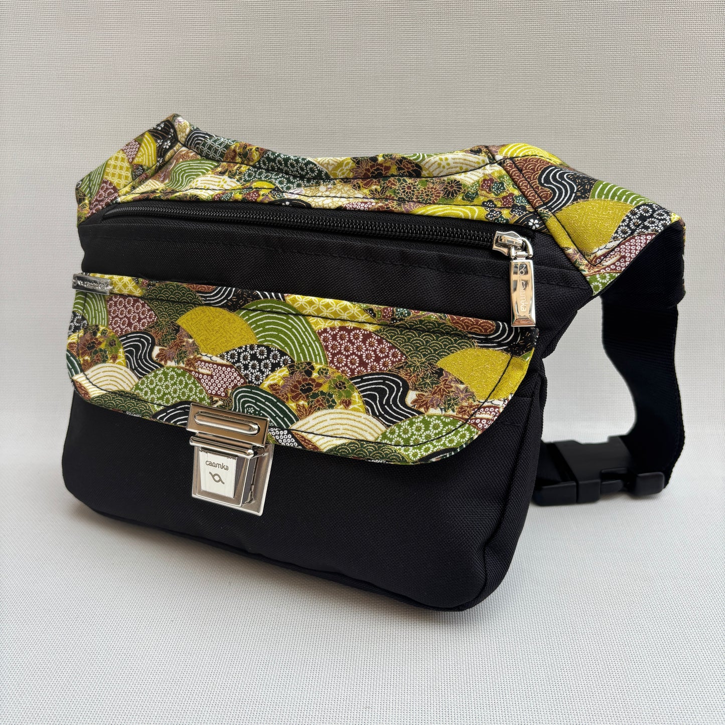 Spezielles schwarzes „Cordura“ &amp; Silber + Gesäßtasche, exklusives Teil Nr. 11492