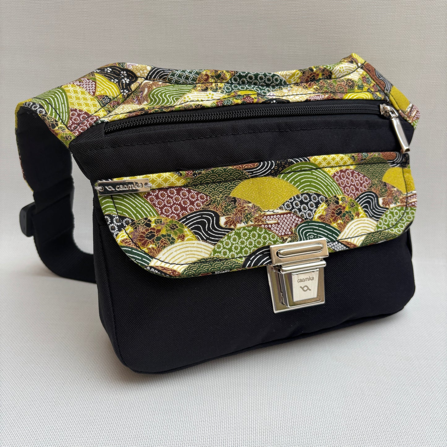 Spezielles schwarzes „Cordura“ &amp; Silber + Gesäßtasche, exklusives Teil Nr. 11492