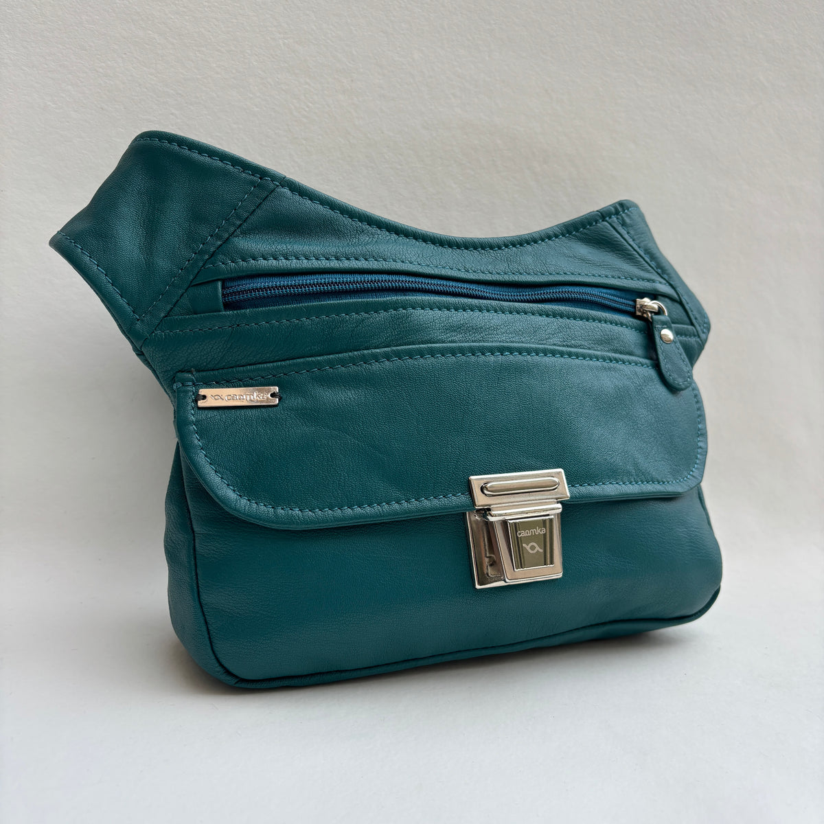 BioCuir Classic Black &amp; Silver BioCuir® Natural Leather Exclusive Piece No. 6678