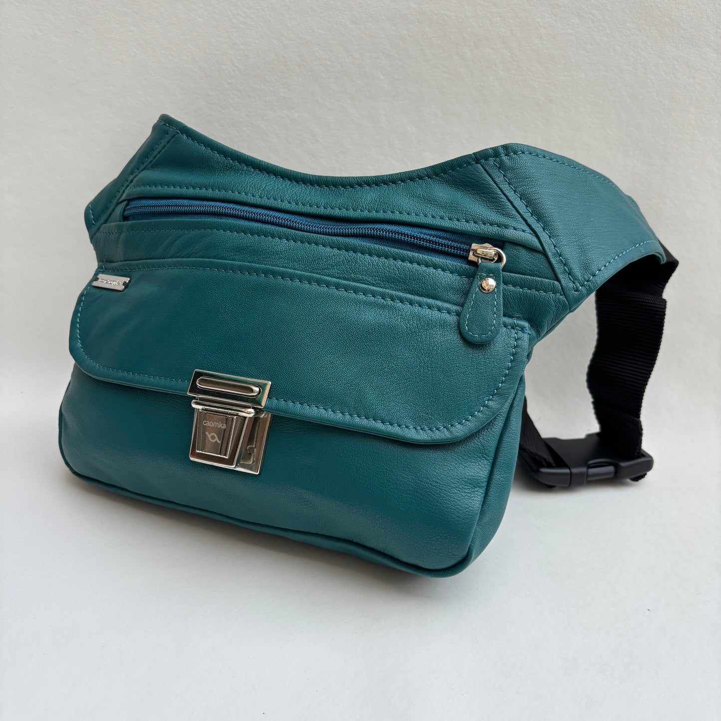 BioCuir Classic Black &amp; Silver BioCuir® Natural Leather Exclusive Piece No. 6678