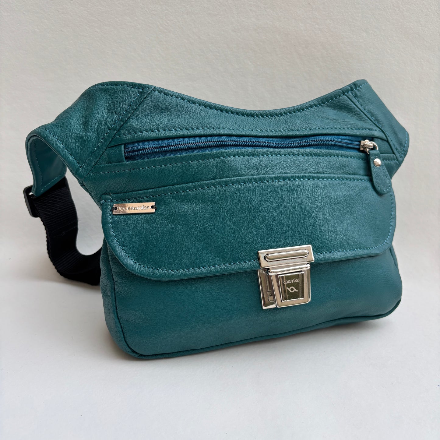 BioCuir Classic Black &amp; Silver BioCuir® Natural Leather Exclusive Piece No. 6678