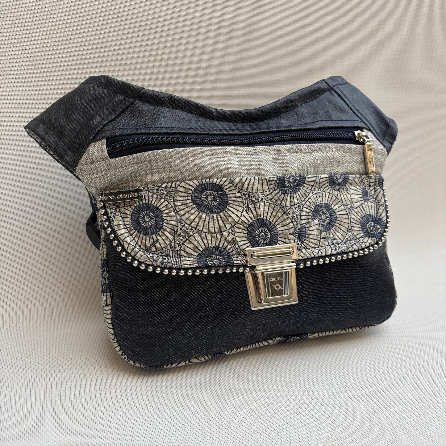 Riñonera "Special Maya Mandalas Top" + Bolsillo trasero · Pieza Única Núm. 17902