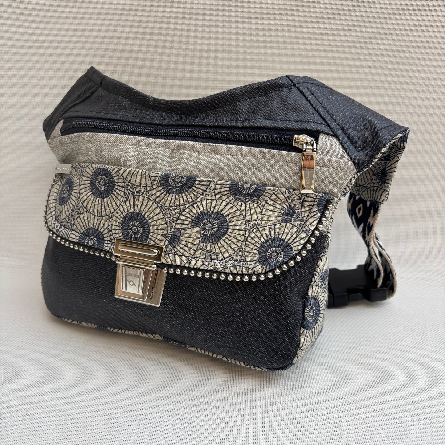 Riñonera "Special Maya Mandalas Top" + Bolsillo trasero · Pieza Única Núm. 17902