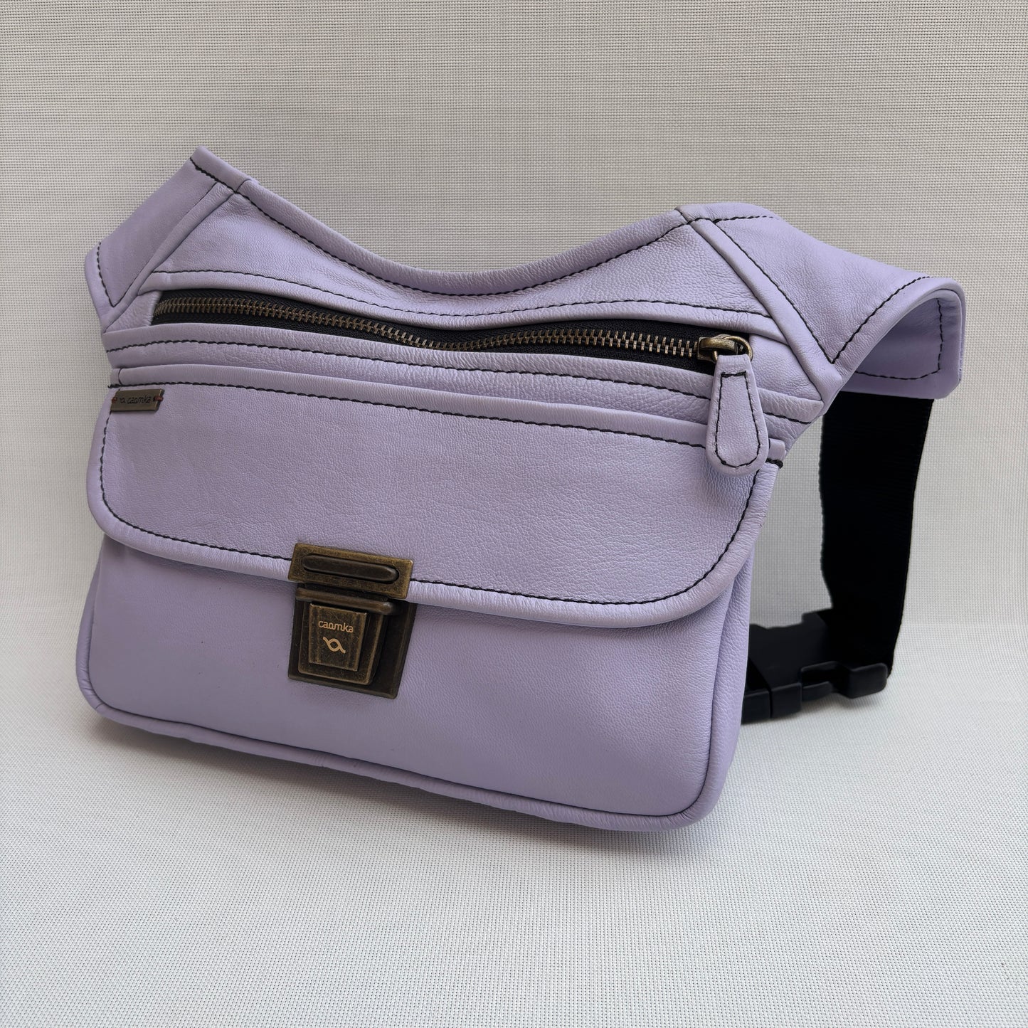 Riñonera Classic Malva & Old Gold · Piel · Pieza Exclusiva Núm. 17907