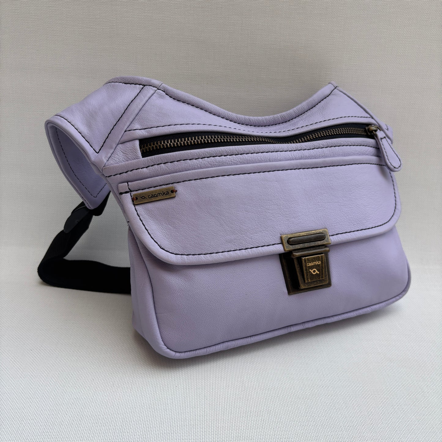Riñonera Classic Malva & Old Gold · Piel · Pieza Exclusiva Núm. 17907
