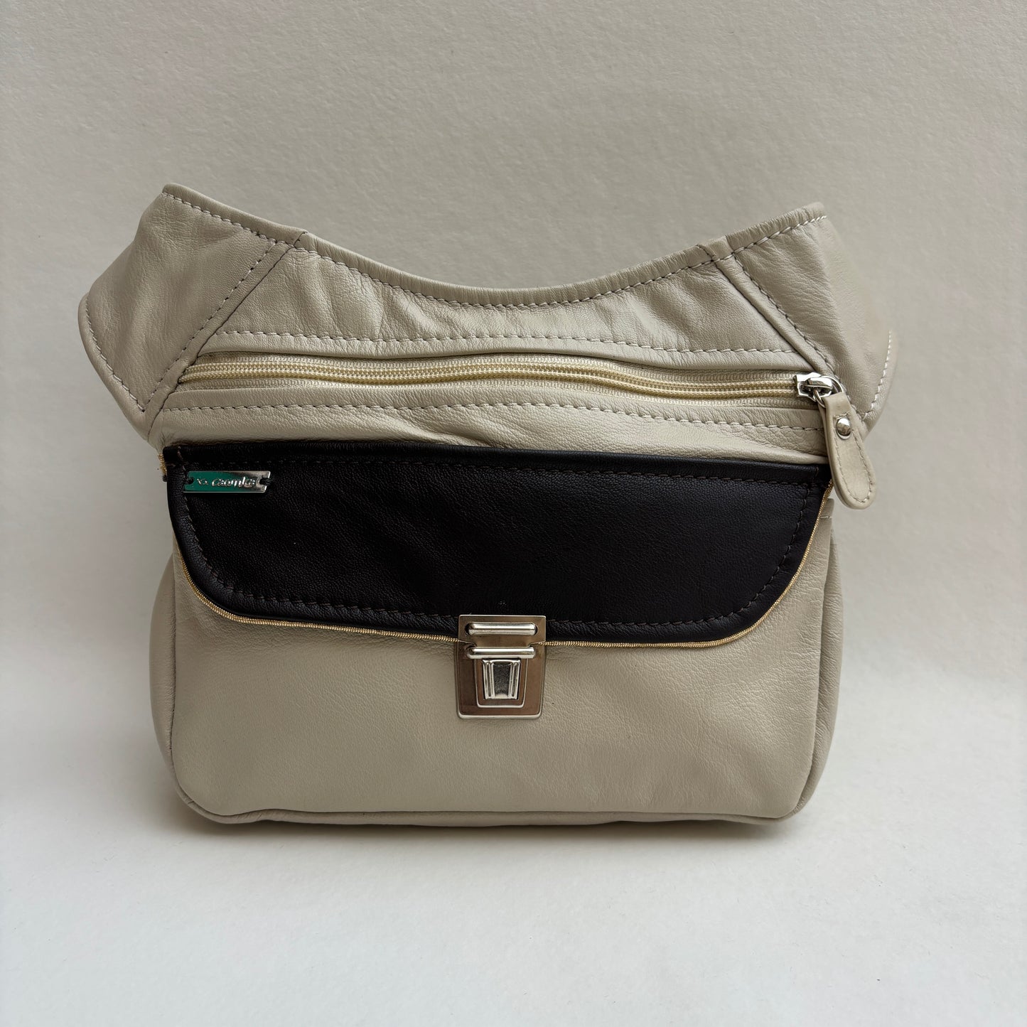 Riñonera Numa "Special Beige & Chocolate” + Bolsillo trasero · Piel · Pieza Exclusiva Núm. 19492