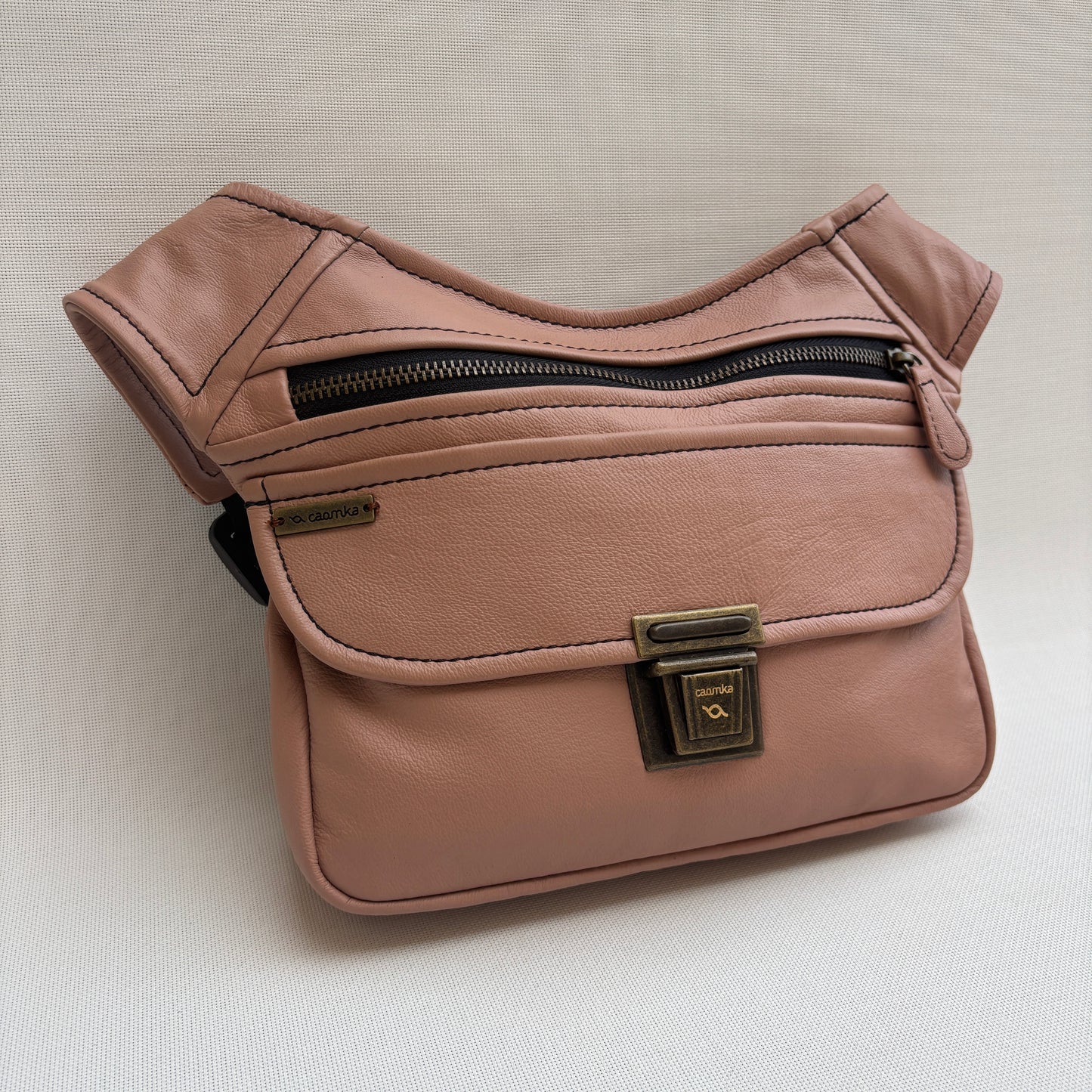 Riñonera Classic Pink & Old Gold · Piel · Pieza Exclusiva Núm. 17909