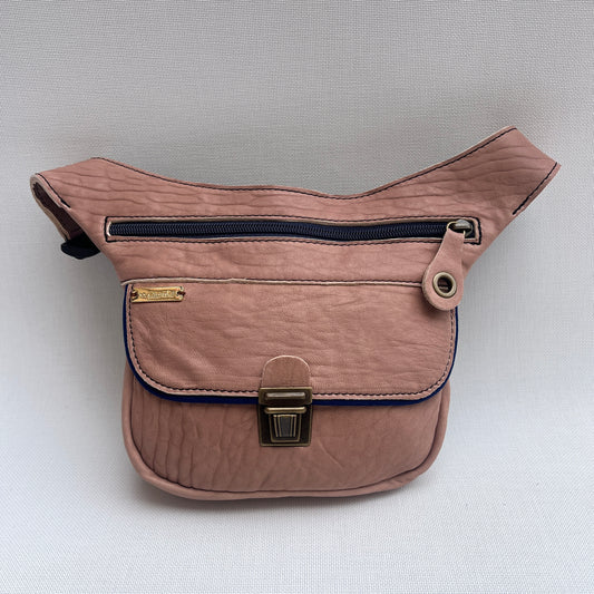 Mini Turquoise &amp; Pearl Gray Natural BioCuir® Leather Exclusive Piece No. 13365