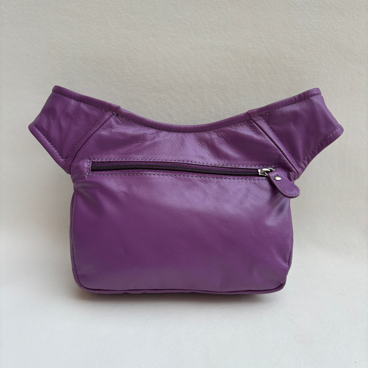 Riñonera Numa "Special Morado con Fúcsia” + Bolsillo trasero · Piel · Pieza Exclusiva Núm. 19491