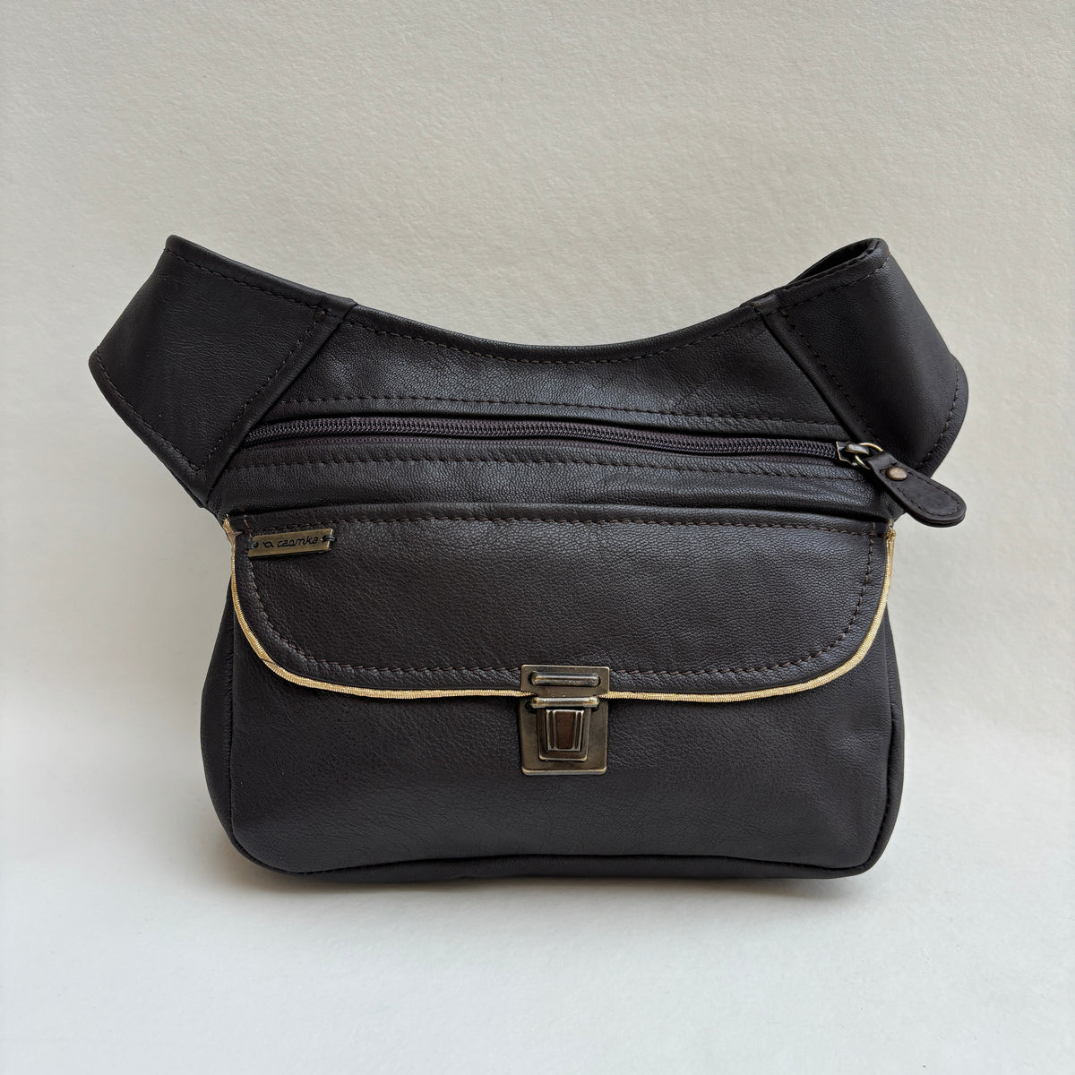Riñonera Numa "Special Brown” + Bolsillo trasero · Piel · Pieza Exclusiva Núm. 19490