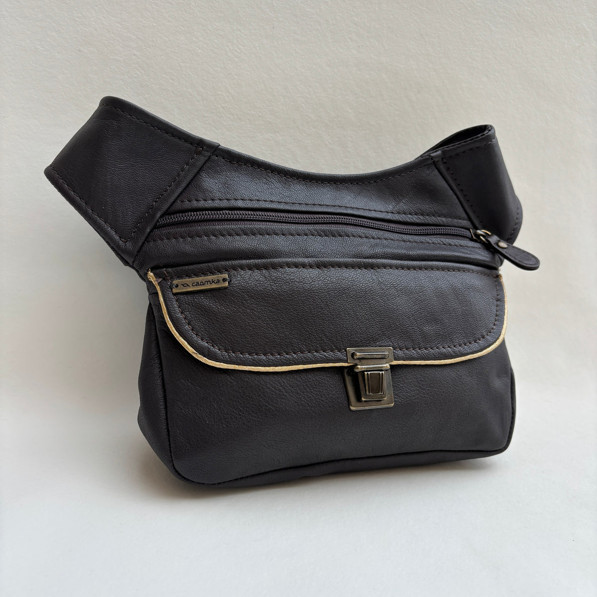 Riñonera Numa "Special Brown” + Bolsillo trasero · Piel · Pieza Exclusiva Núm. 19490