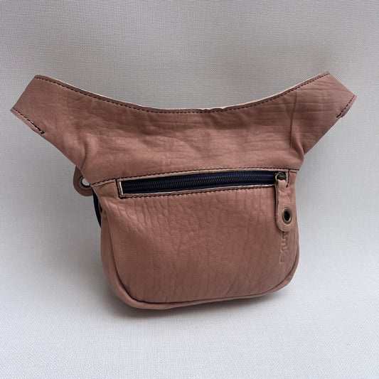 Mini Turquoise &amp; Pearl Gray Natural BioCuir® Leather Exclusive Piece No. 13365