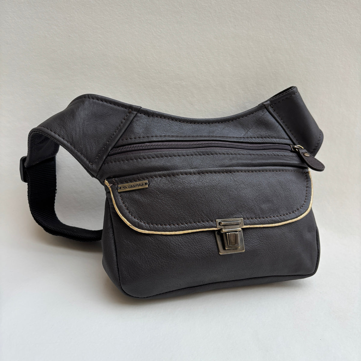 Riñonera Numa "Special Brown” + Bolsillo trasero · Piel · Pieza Exclusiva Núm. 19490