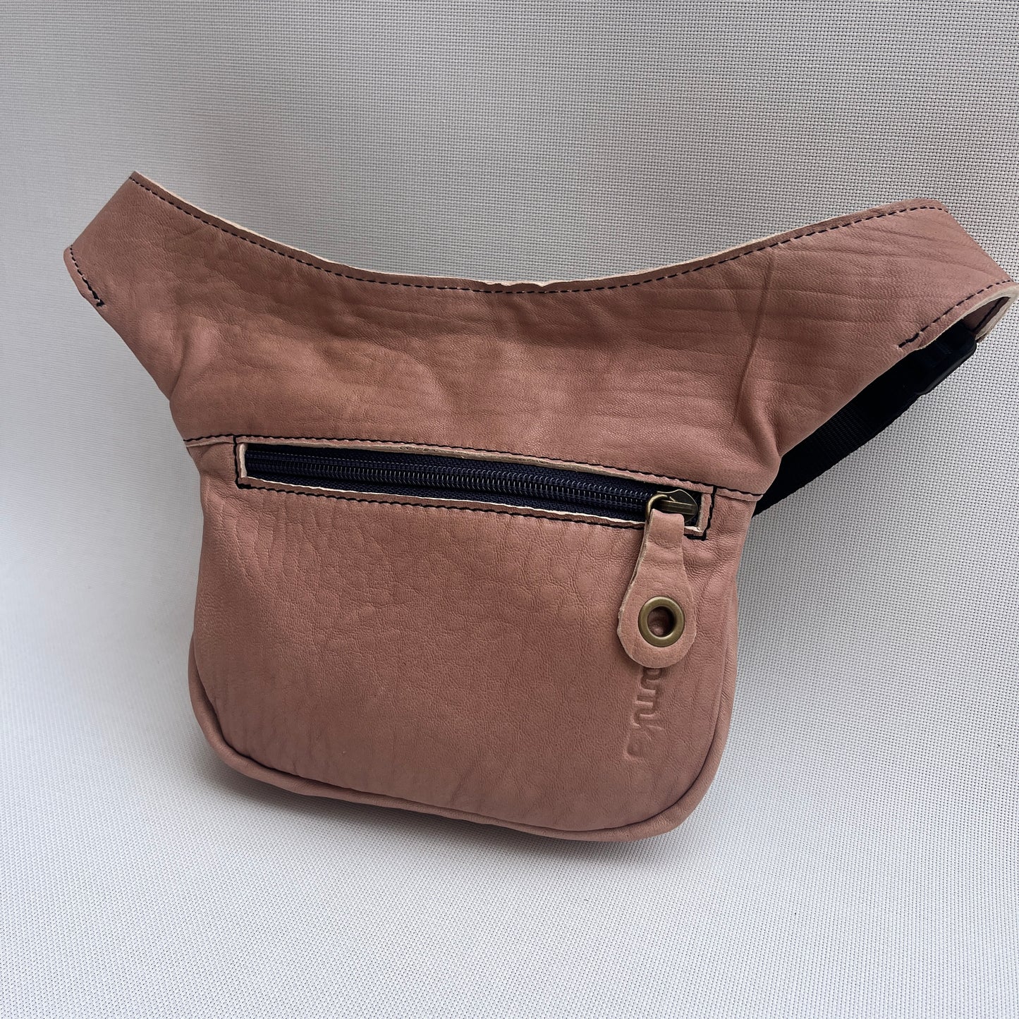 Mini Turquoise &amp; Pearl Gray Natural BioCuir® Leather Exclusive Piece No. 13365