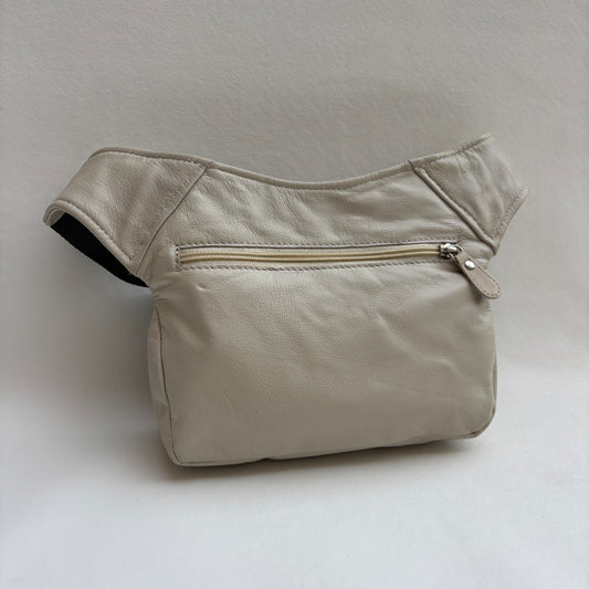 Riñonera Numa "Special Beige & Green” + Bolsillo trasero · Piel · Pieza Exclusiva Núm. 19489