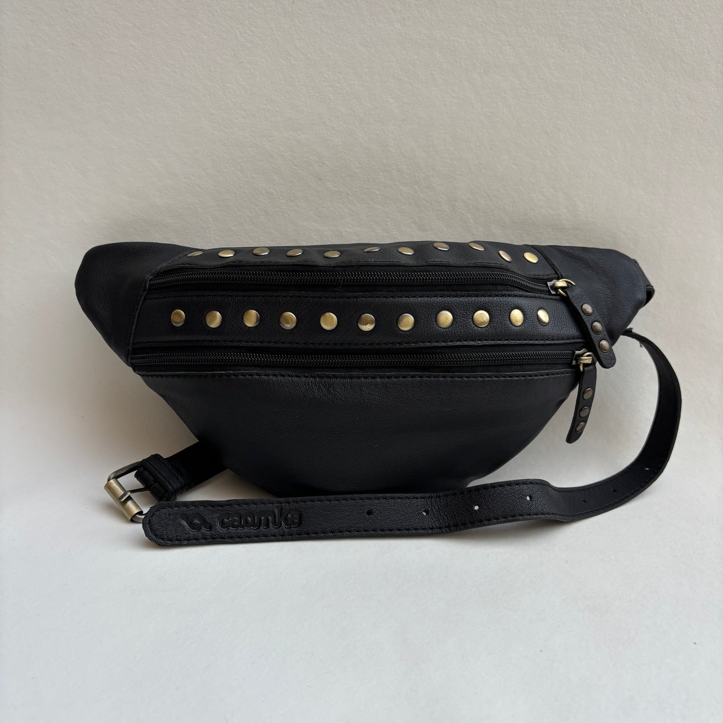 Premium Retro Chic Green BioCuir® Natural Leather Exclusive Piece No. 12639