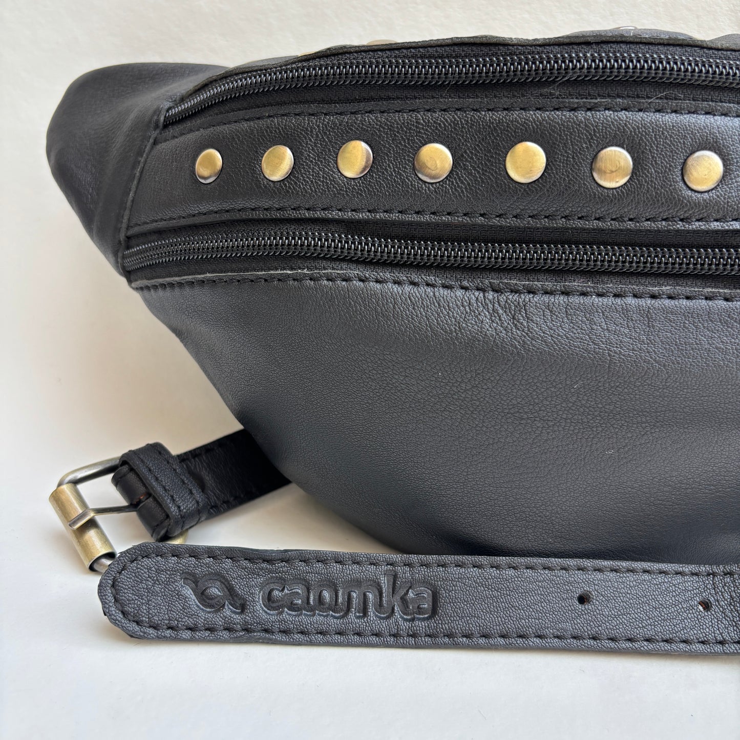 Premium Retro Chic Green BioCuir® Natural Leather Exclusive Piece No. 12639