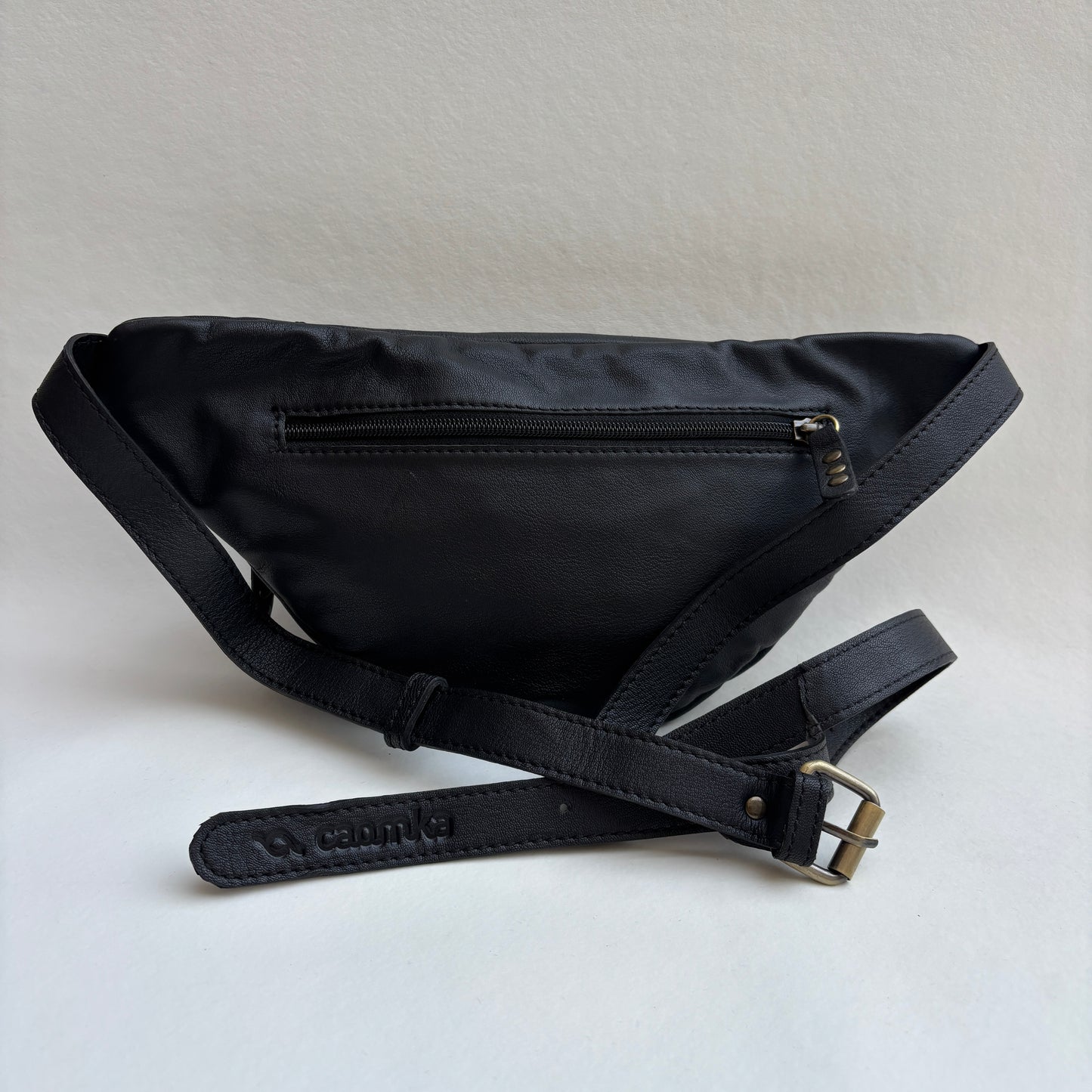 Premium Retro Chic Green BioCuir® Natural Leather Exclusive Piece No. 12639