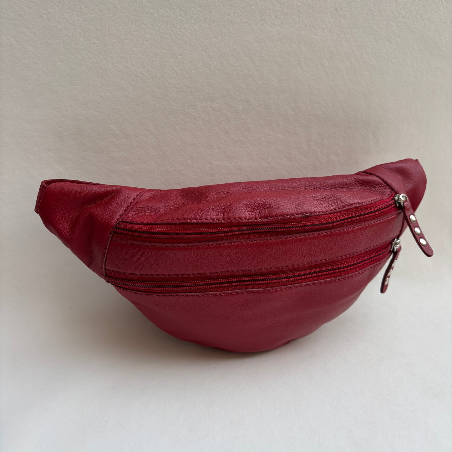 Premium Retro Chic Green BioCuir® Natural Leather Exclusive Piece No. 12639