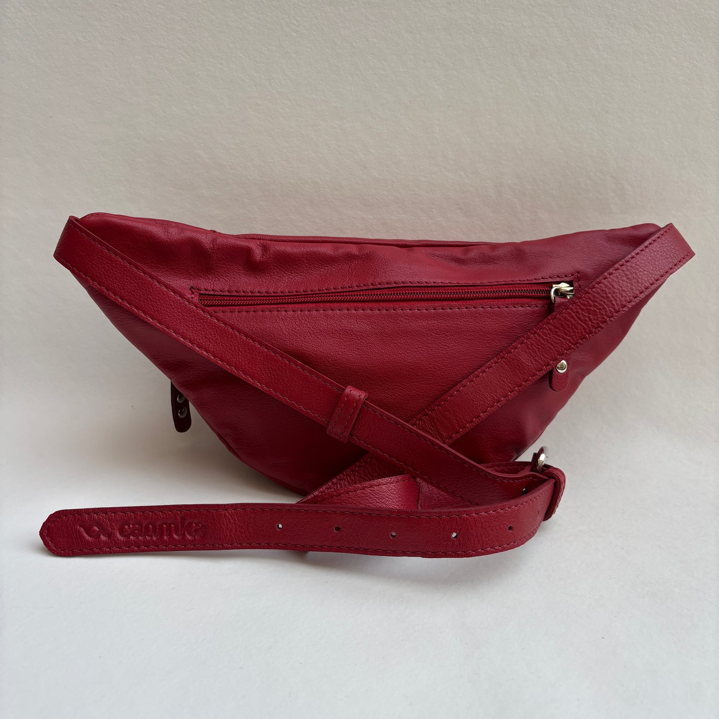 Premium Retro Chic Green BioCuir® Natural Leather Exclusive Piece No. 12639
