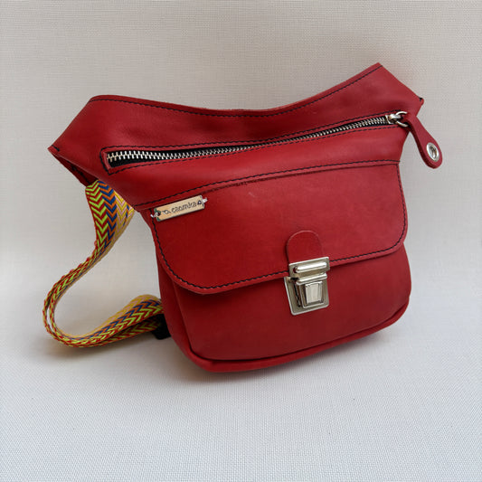 Mini Classic Red & Silver Top · Piel natural · Pieza Exclusiva Núm. 16342
