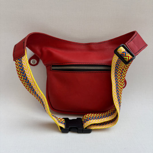Mini Classic Red & Silver Top · Piel natural · Pieza Exclusiva Núm. 16342